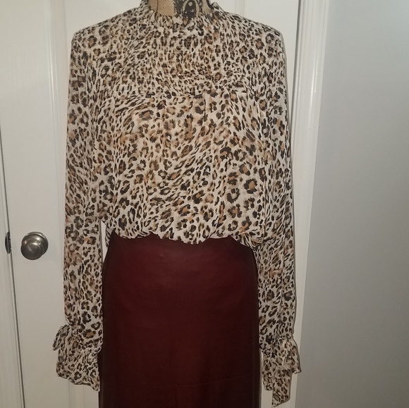 Animal Print Blouse - Picture 1 of 4